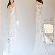 Vestido de novia detalles en negro